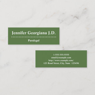 Mini Carte de visite personnalisable et minimal de