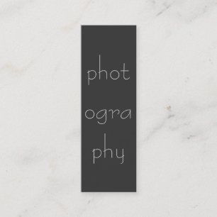 Mini Carte de visite photo gris maigre
