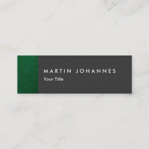 Mini Carte de visite professionnel mince gris gris minc