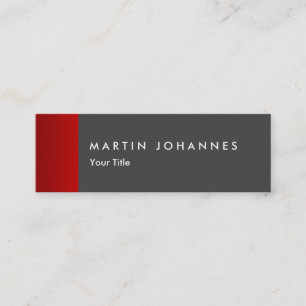 Mini Carte de visite professionnel mince gris mince