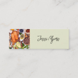 Mini Carte de visite professionnelle pour chef/foodie/r
