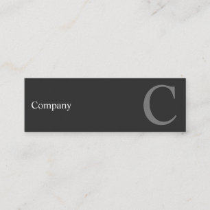 Mini carte de visite propre professionnel du typo