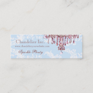 Mini Carte de visite rose de lustre