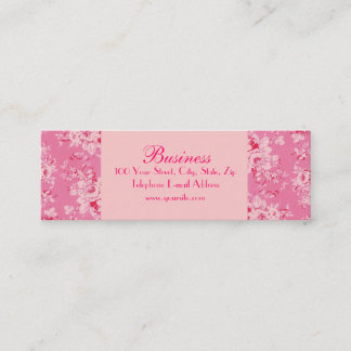 Mini Carte de visite rose maigre 2 de roses chics