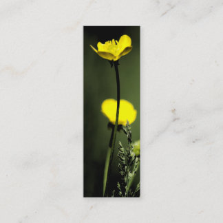 Mini Carte de visite signet floral