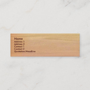 Mini Carte de visite simple en bois d'érable
