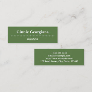 Mini Carte de visite simple et chic de styliste en