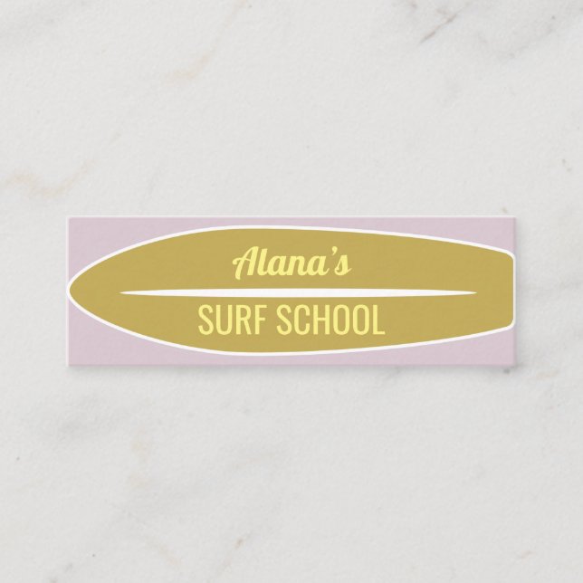 Mini Carte de visite surf (Devant)