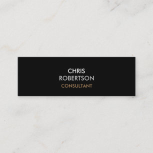 Mini Carte de visite tendance Black Grey Attractif
