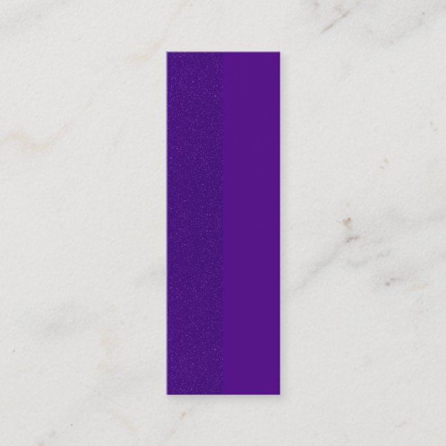 Mini Carte de visite vertical violet à deux tons - Pers (Devant)