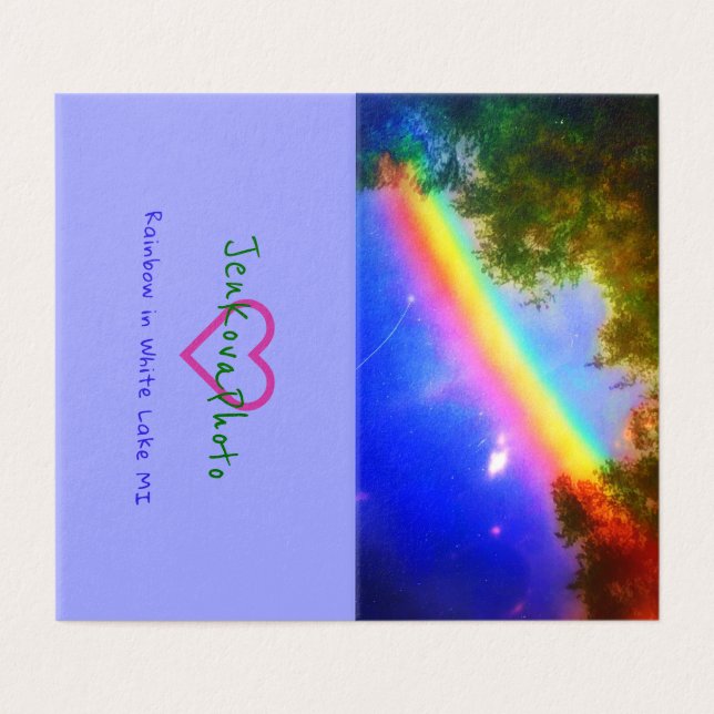 MINI CARTES 2x3.5 d'ARC-EN-CIEL COSMIQUE (Extérieur déplié)