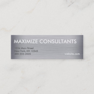 Mini cartes de texture métallique en titane