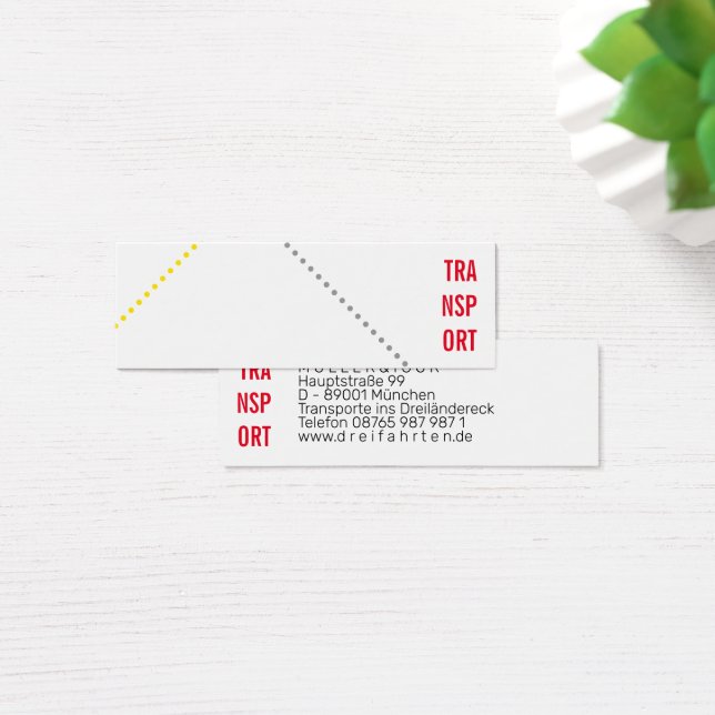 Mini-cartes de visite pour coursiers (Bureau)
