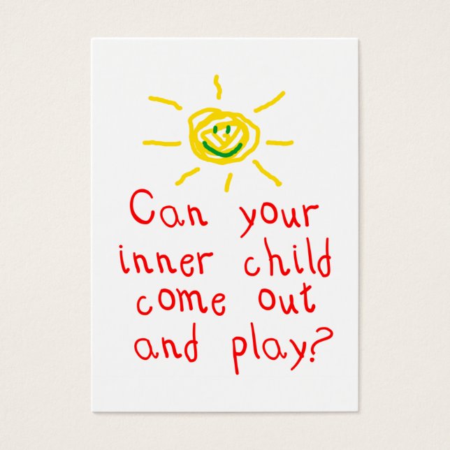 Mini cartes pour enfants (taille Carte de visite) (Devant)