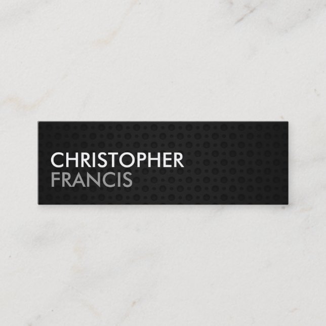Mini cartes tungstène métallique à deux tons (Devant)