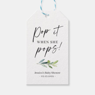 Mini Champagne Flasche Geschenk Tag Geschenkanhänger