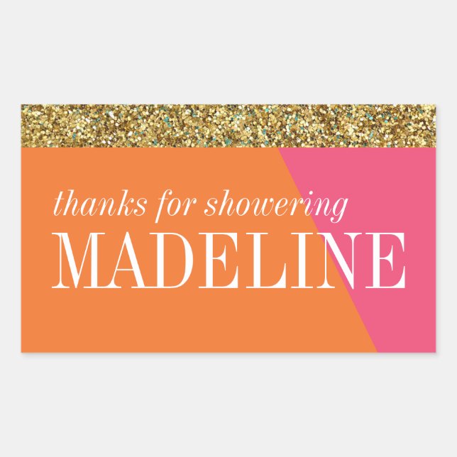 Mini-Champagner, Mini-Weinetikett, Brautparty Rechteckiger Aufkleber (Vorderseite)