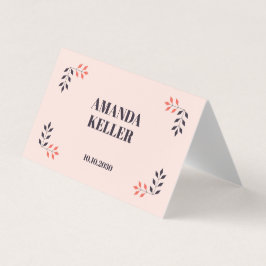 Mini Chic esthétique Élégant Nom de table