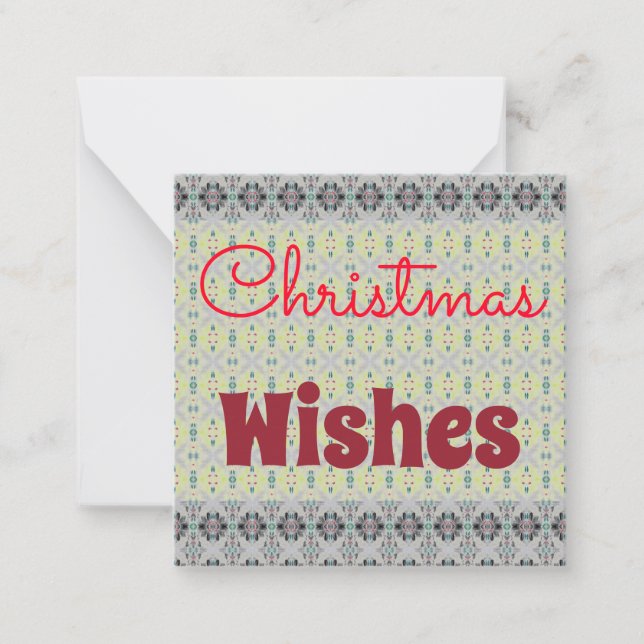 Mini Christmas Card Mitteilungskarte (Vorderseite)