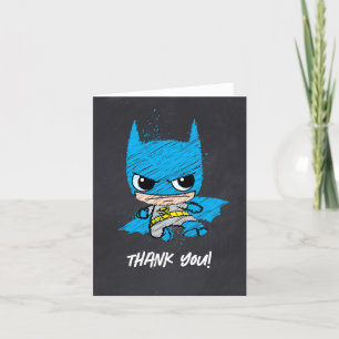 Mini Classic Batman Sketch Birthday - Vielen Dank Dankeskarte