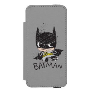 Mini Classic Batman Sketch Incipio Watson™ iPhone 5 Geldbörsen Hülle