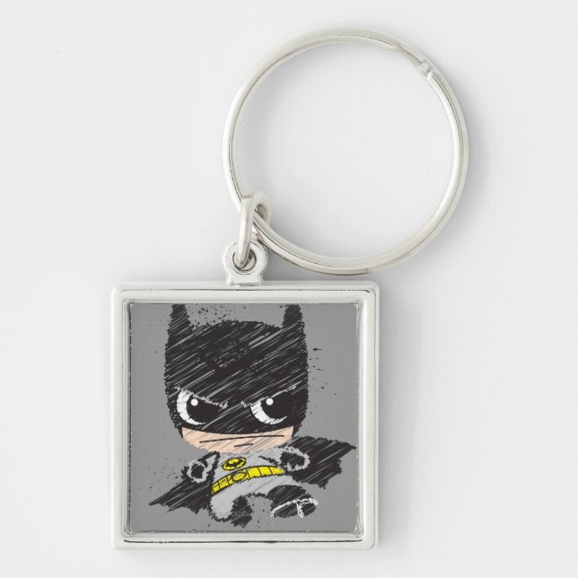 Mini Classic Batman Sketch Schlüsselanhänger (Vorne)