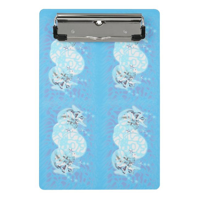 Mini Clipboard Abstrakt Art Wind Mini Klemmbrett (Vorderseite)