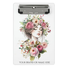 Mini-Clipboard Frauen mit Rosenkranz Mini Klemmbrett