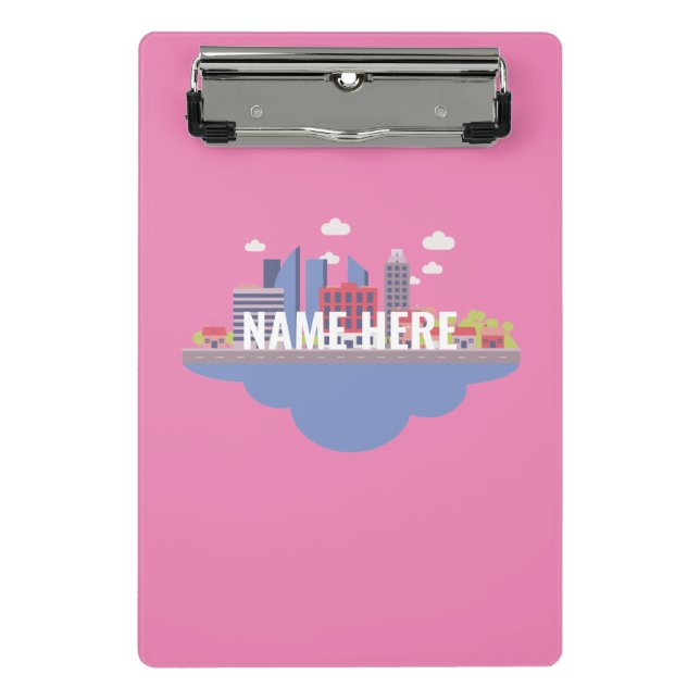 Mini Clipboard Logo Stadt Klemmbrett (Vorderseite)