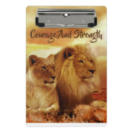 Mini Clipboard Löwen Courtage Stärke Klemmbrett