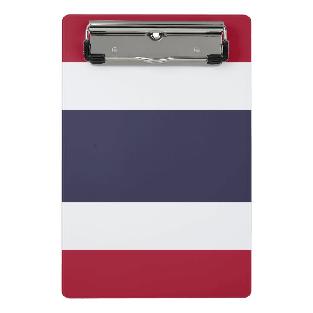 Mini-Clipbord mit der Flagge Thailands Mini Klemmbrett (Vorderseite)