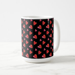 MINI COEURS II Grand Mug Blanc