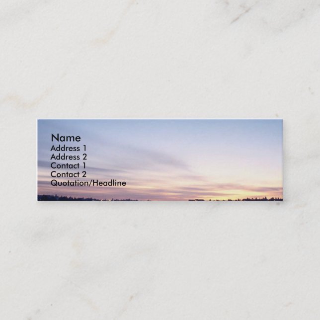 MINI CONCEPTIONS DE CARTE DE VISITE PERSONNALISABLES (Devant)