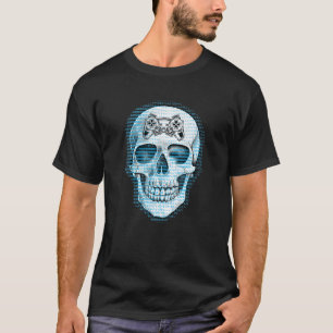 Mini Controller Skull Gaming Gamer Ske T-Shirt