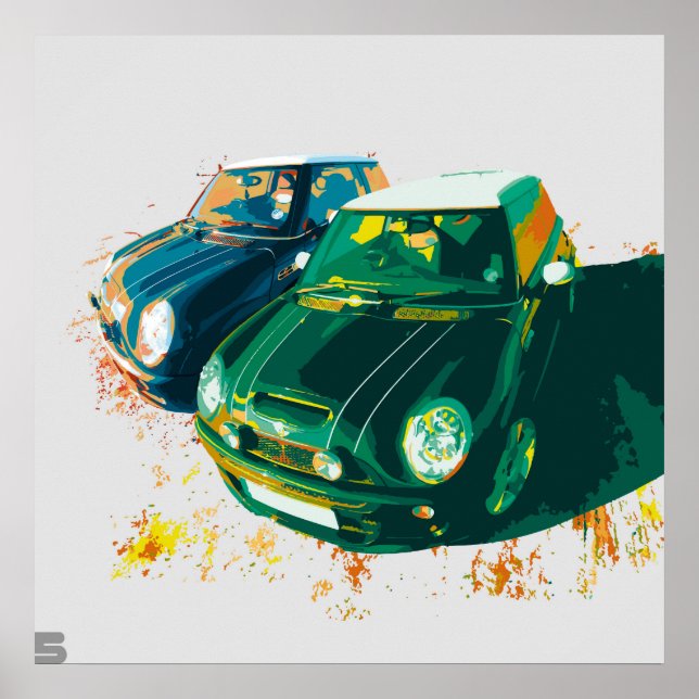 Mini Cooper S53 Poster (Vorne)