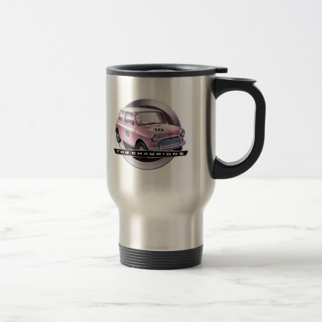 Mini Cooper S rosa Reisebecher (Rechts)