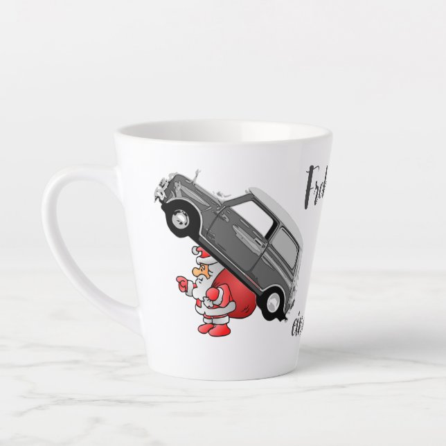 Mini Cooper Weihnachten Tasse (Links)