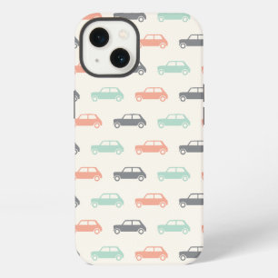 Mini Coopers auf Achse - Pfirsich und Türkis iPhone Hülle