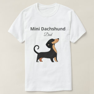 Mini-Dackel-Vater-T-Shirt Hundebesitzer-Geschenk T-Shirt