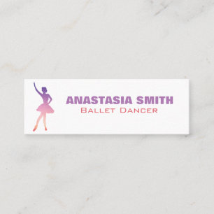 Mini Danseur de ballet carte de visite dans le design m