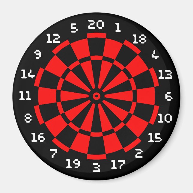 Mini Dartboard Magnet (Vorne)