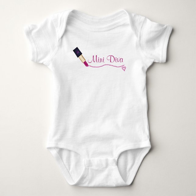 Mini-Diva-Body Baby Strampler (Vorderseite)