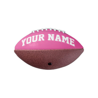 Mini DUNK PINK AND WHITE Personalisiert Football