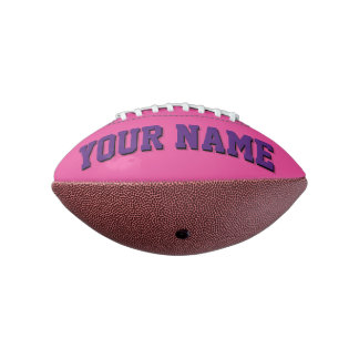 Mini DUNK PINK UND LILA Personalisierter Fußball Football