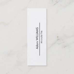Mini einfache Minimalistische Geschäfts-Karte Visitenkarte