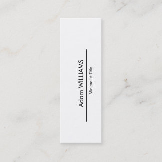Mini einfache Minimalistische Geschäfts-Karte Visitenkarte