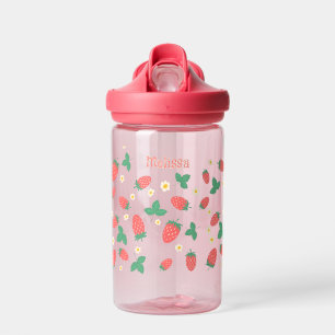 Mini-Erdbeerblüten Personalisiert Trinkflasche