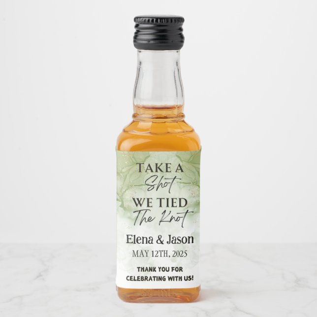 Mini Étiquette de bouteille Whiskey - Étiquette de (Devant)