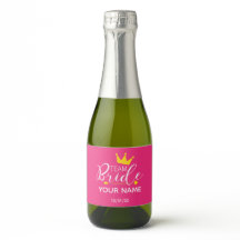 Mini Étiquette de vin pétillant pour la fête de la
