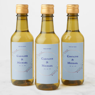 Mini Étiquette Mariage Dusty Blue Liquor